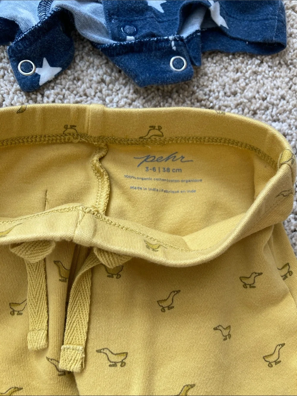 12 Month Cotton Boy Bundle Rompers, Onesies, Bibs, Pajama Sets Carters